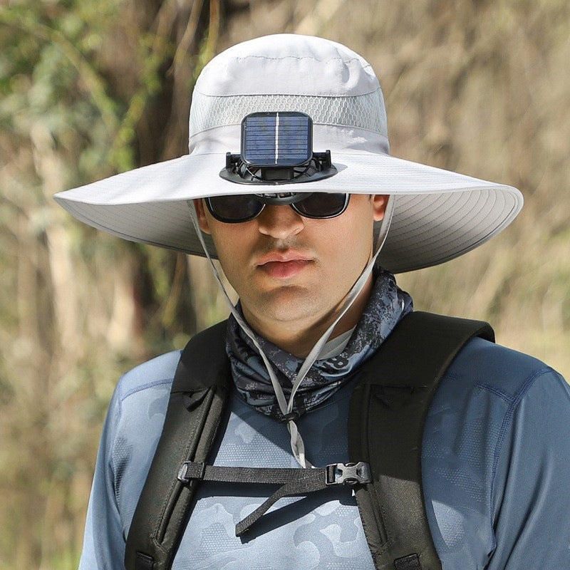 Father's Day Sale 50% OFF π₯ Solar Powered Fan Cooling Hat β For Outdoor Work and Fishing