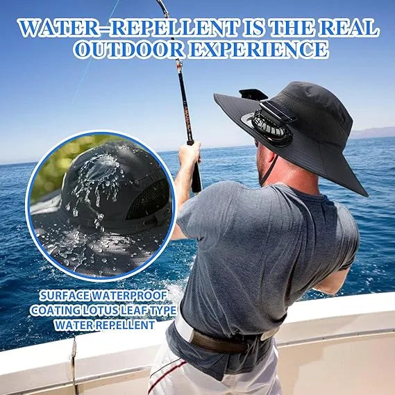 Father's Day Sale 50% OFF π₯ Solar Powered Fan Cooling Hat β For Outdoor Work and Fishing