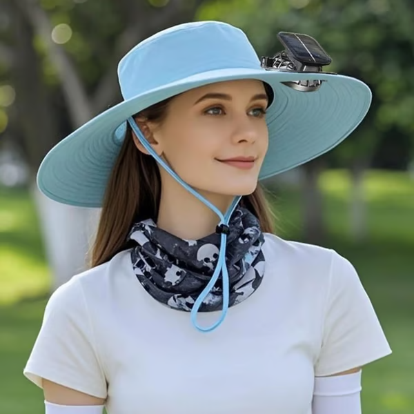 Father's Day Sale 50% OFF π₯ Solar Powered Fan Cooling Hat β For Outdoor Work and Fishing