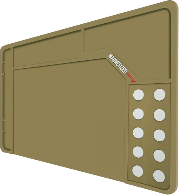 💥💥Gun Cleaning Mat Rifle Pistol Gun Mat with Magnetic Dots, Non-Slip Oil Resistant