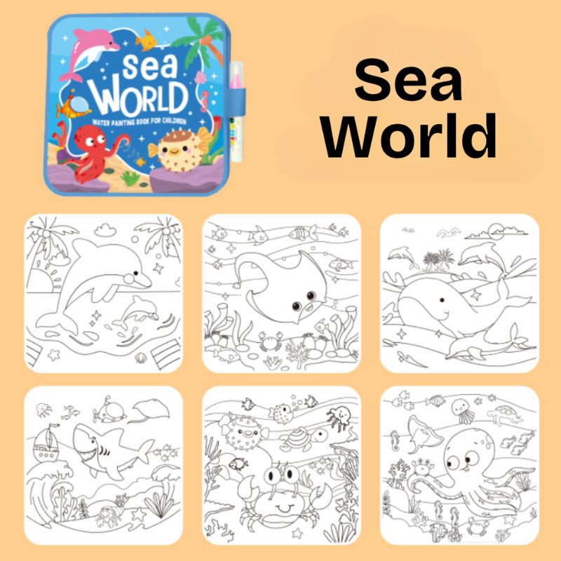 Mess‑Free Reusable Water Coloring Book