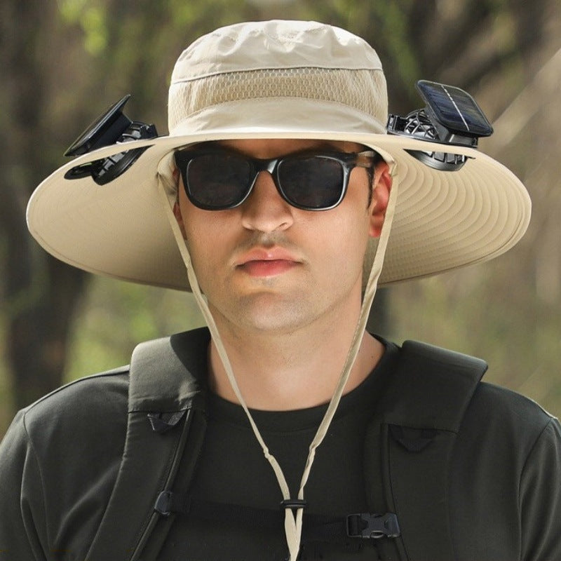 Father's Day Sale 50% OFF π₯ Solar Powered Fan Cooling Hat β For Outdoor Work and Fishing