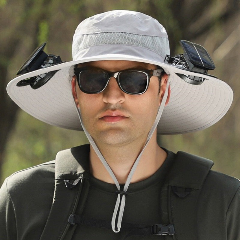 Father's Day Sale 50% OFF π₯ Solar Powered Fan Cooling Hat β For Outdoor Work and Fishing