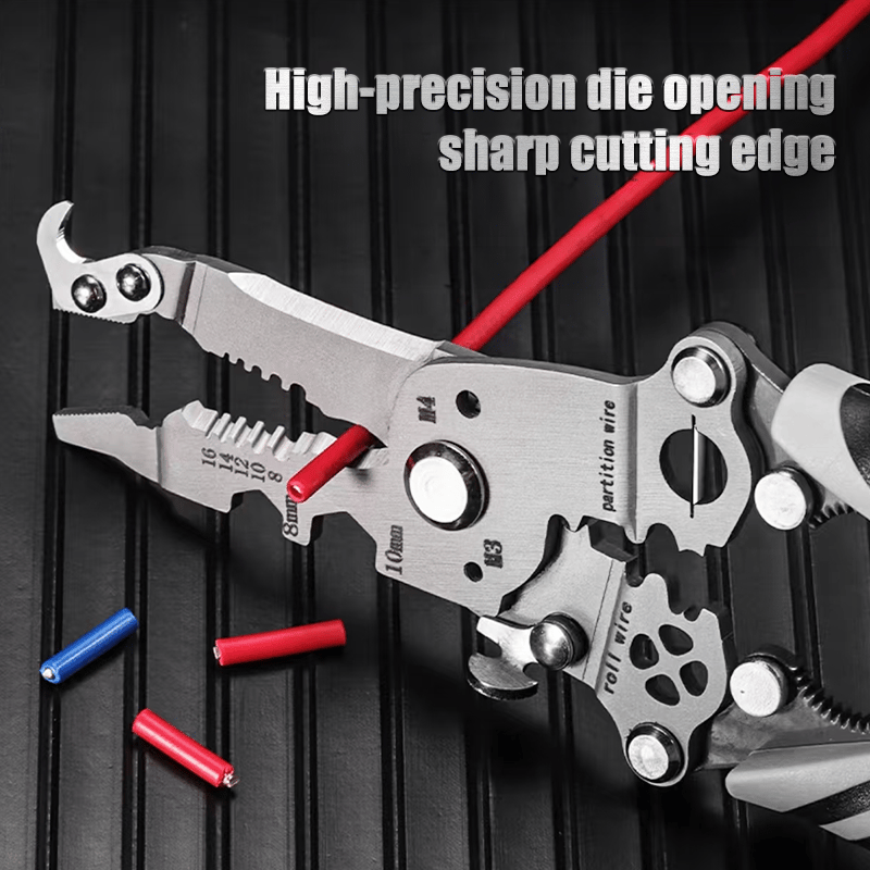 💥Multifunctional Folding Wire Stripper-Professional Electrician Tool