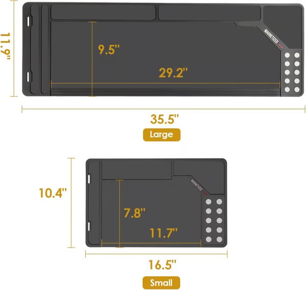 💥💥Gun Cleaning Mat Rifle Pistol Gun Mat with Magnetic Dots, Non-Slip Oil Resistant