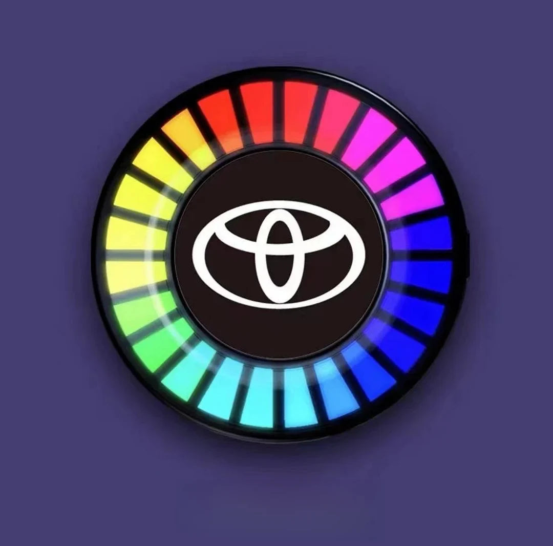 Musical rhythm LED car light with logo (with aroma diffuser)