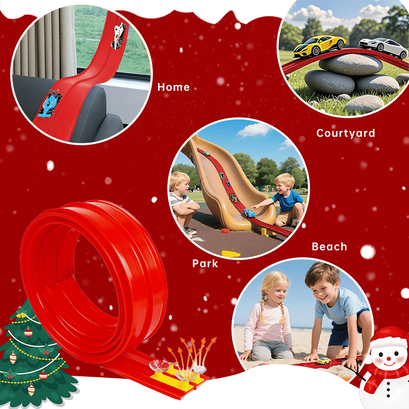 ๐๐ 2025 Christmas Surprise Gift: DIY Racetrack Racing Toy ๐โจ