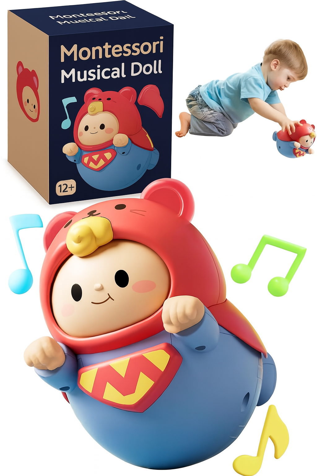 Montessori Musical Doll for Toddlers
