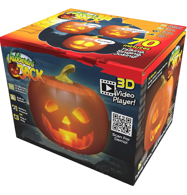 π Jabberin' Jack Talking Pumpkin β Animated LED Face, Jokes, Songs & Spooky Fun for Halloween