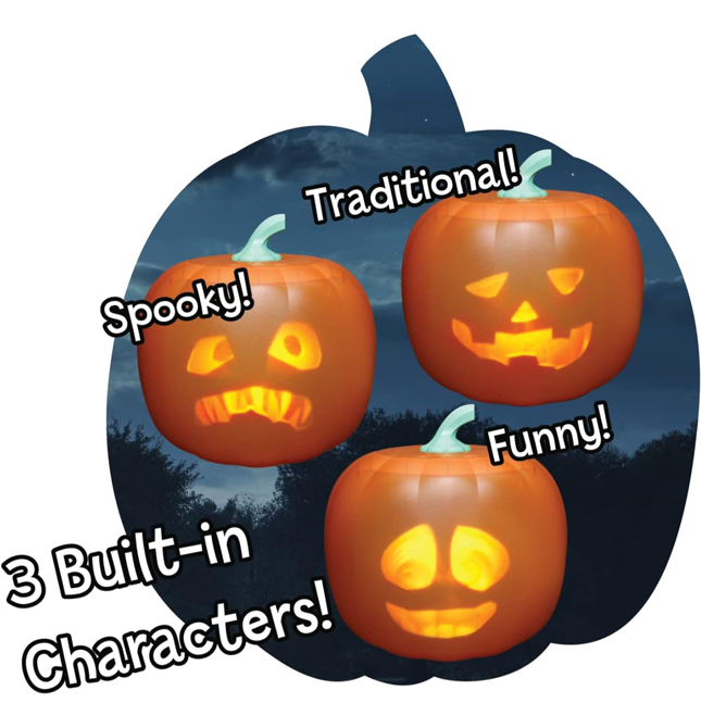 π Jabberin' Jack Talking Pumpkin β Animated LED Face, Jokes, Songs & Spooky Fun for Halloween