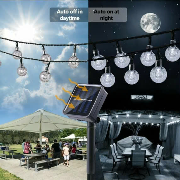 🔥Last Day 49% OFF🔥 - Waterproof Solar Powered LED Outdoor String Lights