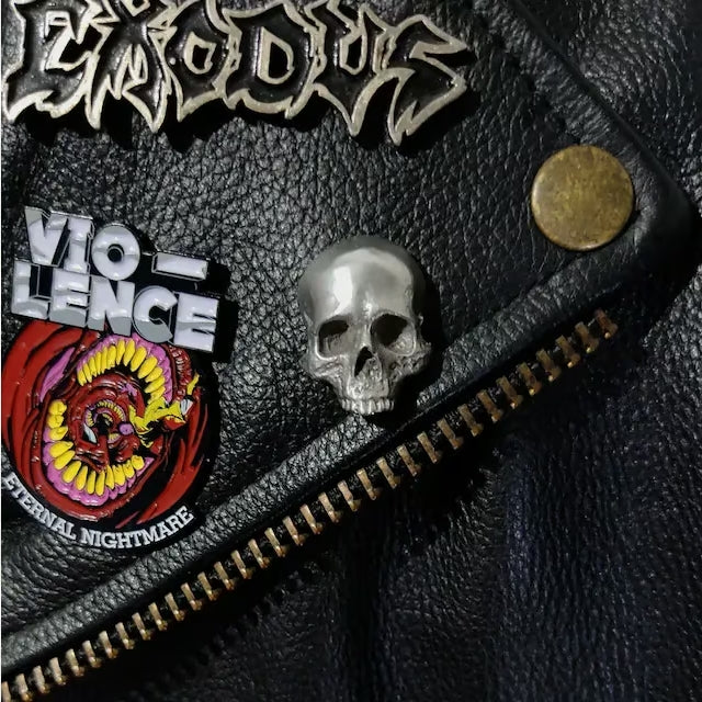 💀100% Handmade - Vintage Gothic Skull Brooch🔥