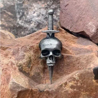 💀100% Handmade - Vintage Gothic Skull Brooch🔥