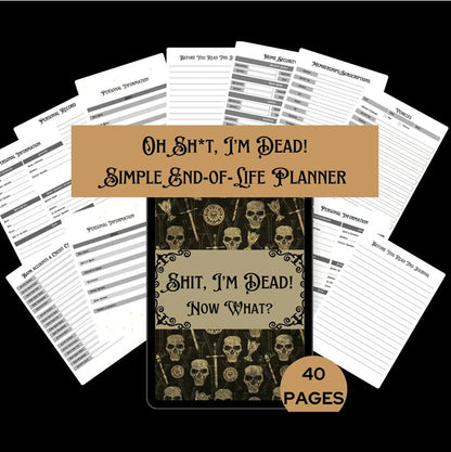 🎃 Halloween Gift: End of Life Planner💀👍BEST SELLER