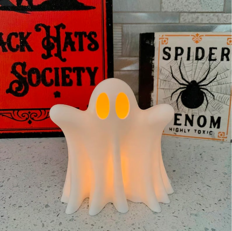 🎃Halloween Decorations - 👻3D Printing Cute Ghosts With Tea Lights
