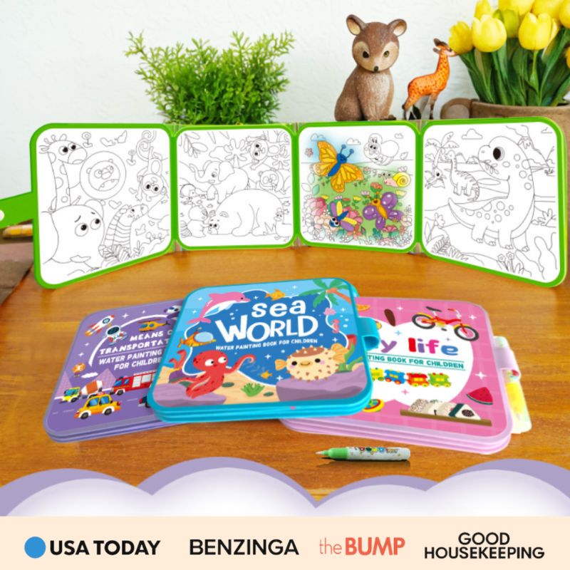 Mess‑Free Reusable Water Coloring Book