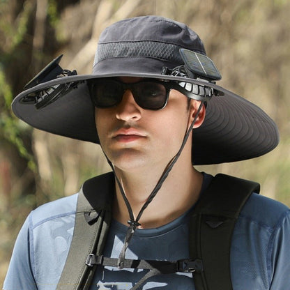 Father's Day Sale 50% OFF 🔥 Solar Powered Fan Cooling Hat – For Outdoor Work and Fishing