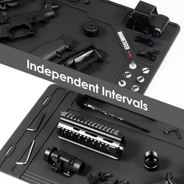 💥💥Gun Cleaning Mat Rifle Pistol Gun Mat with Magnetic Dots, Non-Slip Oil Resistant