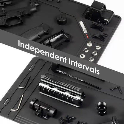 💥💥Gun Cleaning Mat Rifle Pistol Gun Mat with Magnetic Dots, Non-Slip Oil Resistant