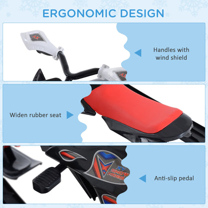Snow Mobile Scooter Outdoor Winter Sled Motor Snow Racer Rush Sledge Exciting Ride On Vehicle Children