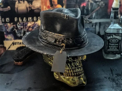 💀"Harvester of Sorrow" Handmade Skull Hat