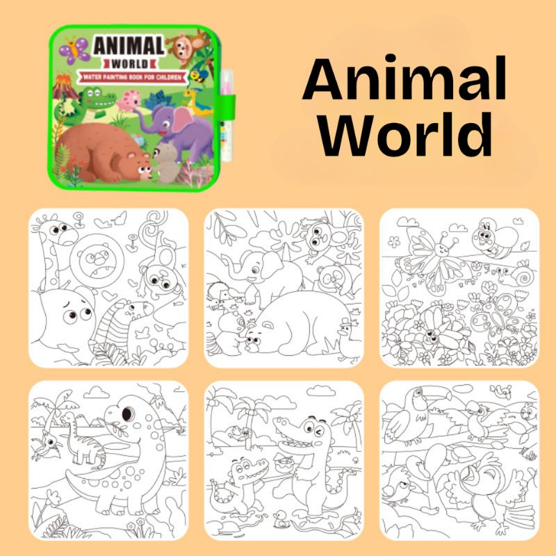 Mess‑Free Reusable Water Coloring Book