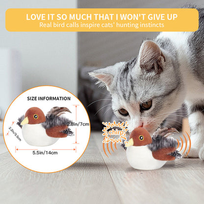 YoPoll Interactive Chirping Bird Cat Toy
