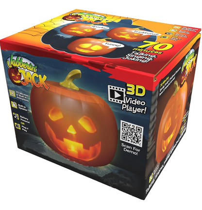 🎃 Jabberin' Jack Talking Pumpkin – Animated LED Face, Jokes, Songs & Spooky Fun for Halloween
