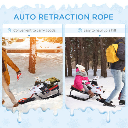 Snow Mobile Scooter Outdoor Winter Sled Motor Snow Racer Rush Sledge Exciting Ride On Vehicle Children