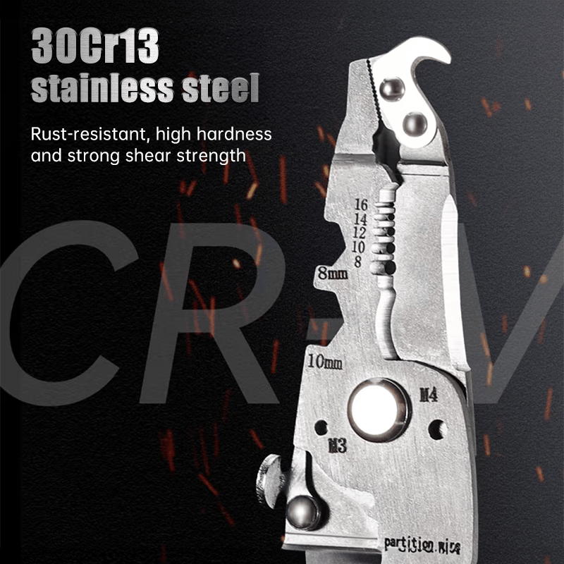 💥Multifunctional Folding Wire Stripper-Professional Electrician Tool