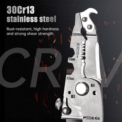 💥Multifunctional Folding Wire Stripper-Professional Electrician Tool