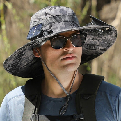 Father's Day Sale 50% OFF 🔥 Solar Powered Fan Cooling Hat – For Outdoor Work and Fishing