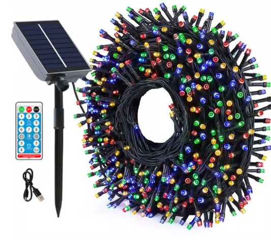 ✨LAST DAY ONLY 49% OFF🔥USB Rechargeable Solar Powered String LED Lights with remote control