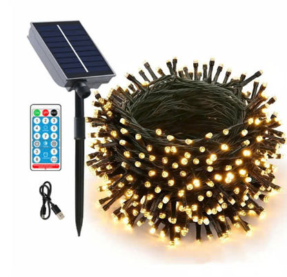 ✨LAST DAY ONLY 49% OFF🔥USB Rechargeable Solar Powered String LED Lights with remote control