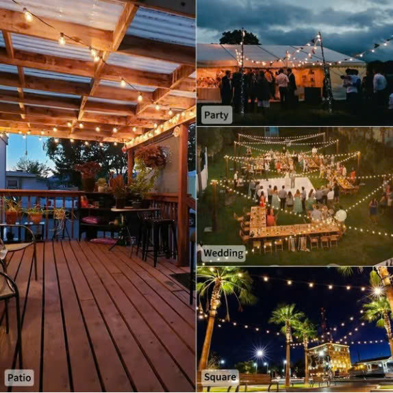 🔥Last Day 49% OFF🔥 - Waterproof Solar Powered LED Outdoor String Lights